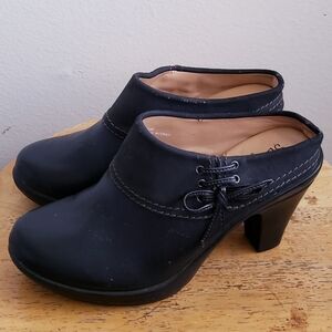 SBICCA of California Womens Black Low Mules W/ Bow Accent